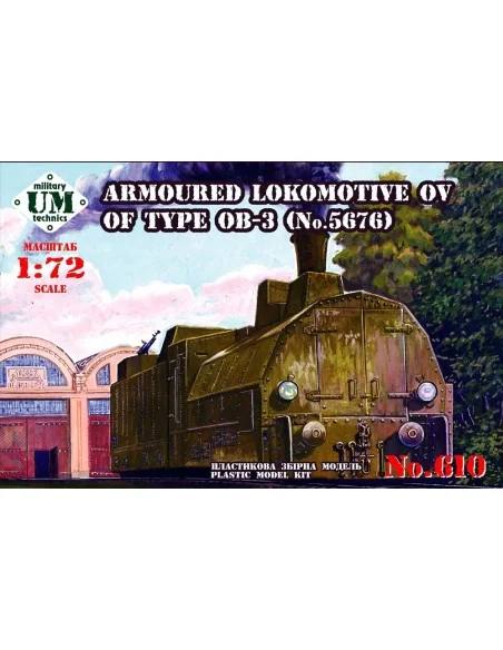 Armored locomotive OV of type OB-3, 1/72 - Unimodels UMT610