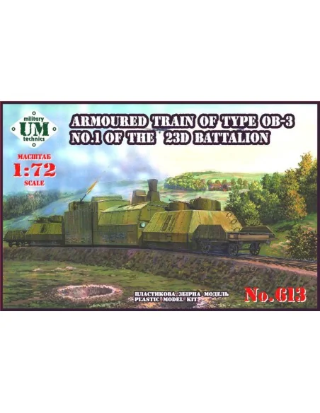 Armored train of type OB-3 No.1 of 23D, 1/72 - Unimodels UMT613