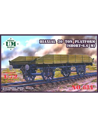 Biaxial 20 ton plattform, 1/72 - Unimodels UMT614