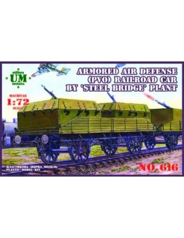 Armored air defense railroad car, 1/72 - Unimodels UMT616