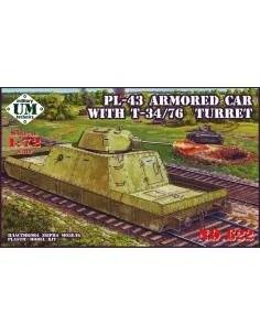 [NO_DESC] Pl-43 armored car with T-34/76 turret, 1/72 - Unimodels U...