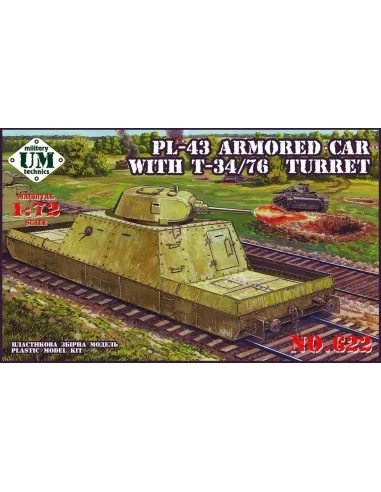 Pl-43 armored car with T-34/76 turret, 1/72 - Unimodels UMT622