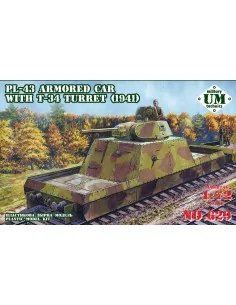 PL-43 armored car with T-34 turret, 1941, 1/72 - Unimodels UMT629