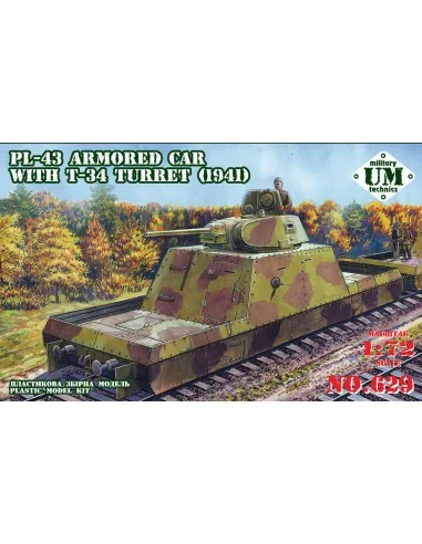 PL-43 armored car with T-34 turret, 1941, 1/72 - Unimodels UMT629