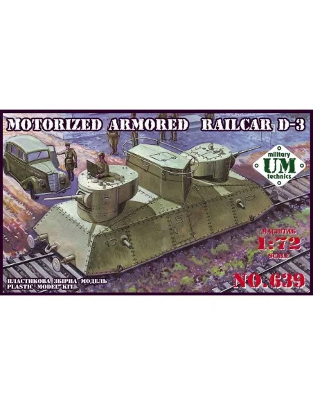 Motorized armored railcar D-3, 1/72 - Unimodels UMT639