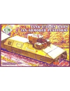 T-28 Tank on rails (armored platform), 1/72 - Unimodels UMT641