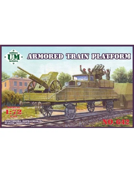 Armored train platform, 1/72 - Unimodels UMT642