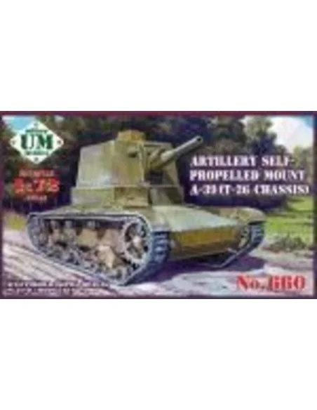 A-39 (T-26 chassis) Soviet self-propelle, 1/72 - Unimodels UMT660