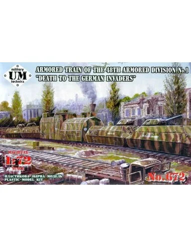 Death to the German Invaders Armored train of the 48th armored divi...