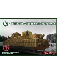 Motorized armored railcar MBV No.01, 1/72 - Unimodels UMT673