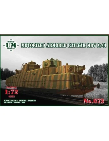 [NO_DESC] Motorized armored railcar MBV No.01, 1/72 - Unimodels UMT673