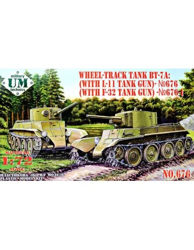 BT-7A Soviet Tank with L-11 gun, 1/72 - Unimodels UMT676