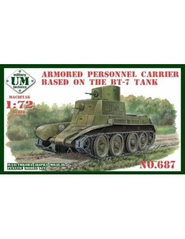 Armored personnel carrier based in the BT-7 tank, 1/72 - Unimodels ...