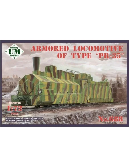 Armored locomotive of type "PR-35, 1/72 - Unimodels UMT688
