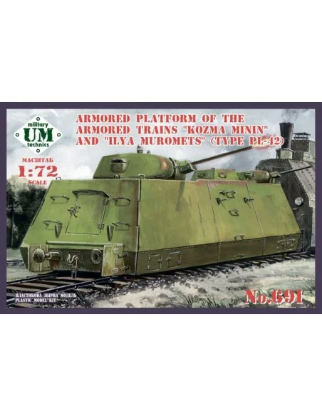 Armored platform of the armored trains "Kozma Minin" and "Ilya Muro...