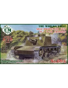 SU-1 (T-26 chassis) self-propelled gun, rubber tracks, 1/72 - Unimo...