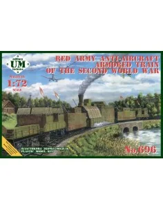 Red army anty-aircraft armored train of the second WWII, 1/72 - Uni...