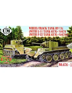 BT-7A Soviet Tank with F-32 gun, 1/72 - Unimodels UMT676-01