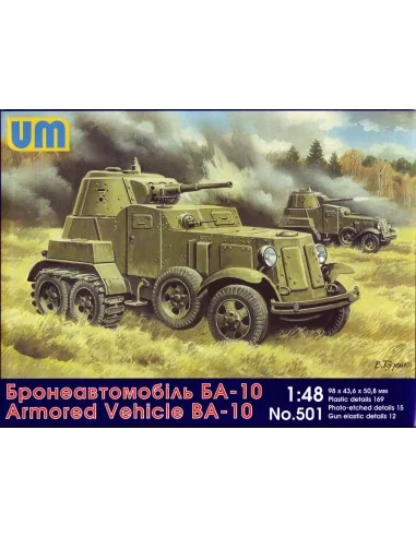 BA-10 Soviet armored vehicle, 1/48 - Unimodels UM501
