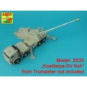 152mm 2A88 barrel to Russian 2S35-1 SPH MSTA-S Koalitsiya-SV, 1/35 ...