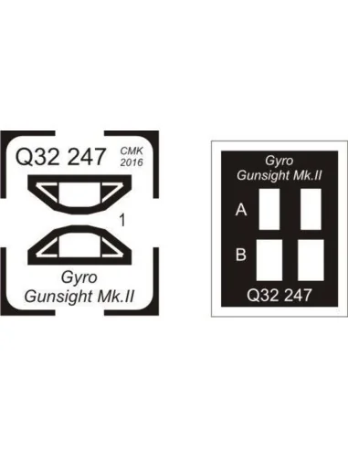 Gyro gunsight Mk.II-for late Tempest and other fighters, 1/32 - CMK...