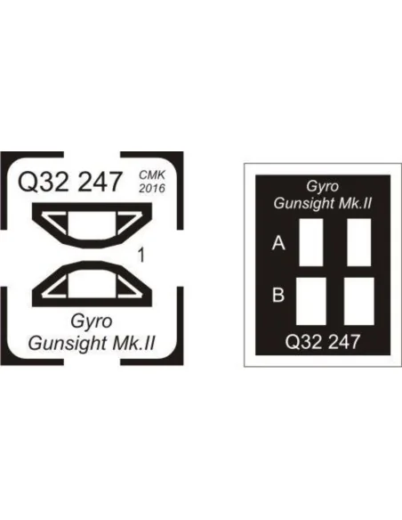 Gyro gunsight Mk.II-for late Tempest and other fighters, 1/32 - CMK...