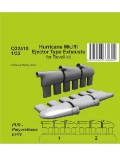 [NO_DESC] Hurricane Mk.I/II Ejector Type Exhausts, 1/32 - CMK 129-Q...