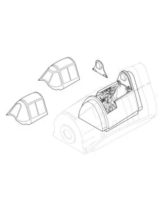 F6F/-3 Hellcat, Cockpit, Resin + Photoetch, 1/32 - CMK 129-5004