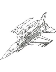 F-16C Conformal Fuel Tank armament für Academy Bausatz, 1/72 - CMK ...