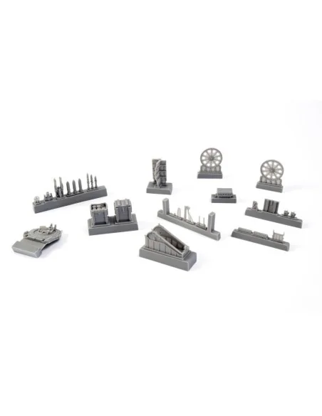 German WWI 7.58cm Leichter Minenwerfer n/A-all resin kit, 1/35 - CM...