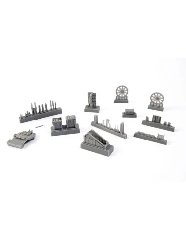 German WWI 7.58cm Leichter Minenwerfer n/A-all resin kit, 1/35 - CM...