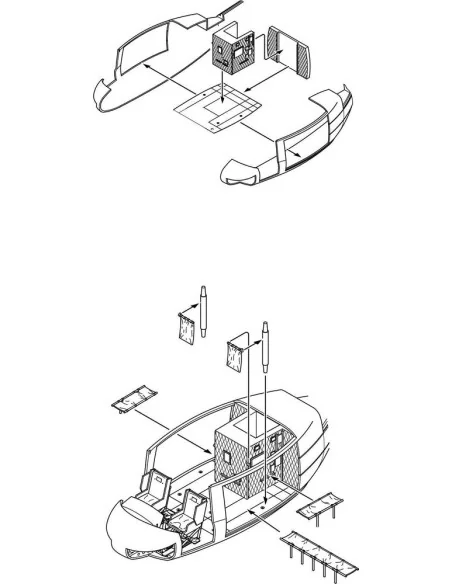 UH-1D Cargo Bay set (DRA), USA, Modern, 1/35 - CMK 129-6006