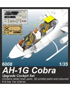 AH-1G Cobra Upgrade Cockpit Set 1/35 / for ICM kits, 1/35 - CMK 129...