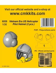 Vietnam Era US Helicopter Pilot Helmet (2 pcs.), 1/35 - CMK 129-6009