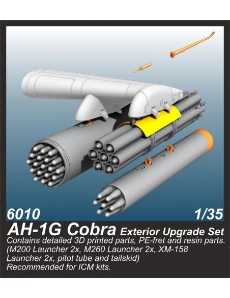 AH-1G Cobra Exterior Upgrade Set / for ICM kits, 1/35 - CMK 129-6010