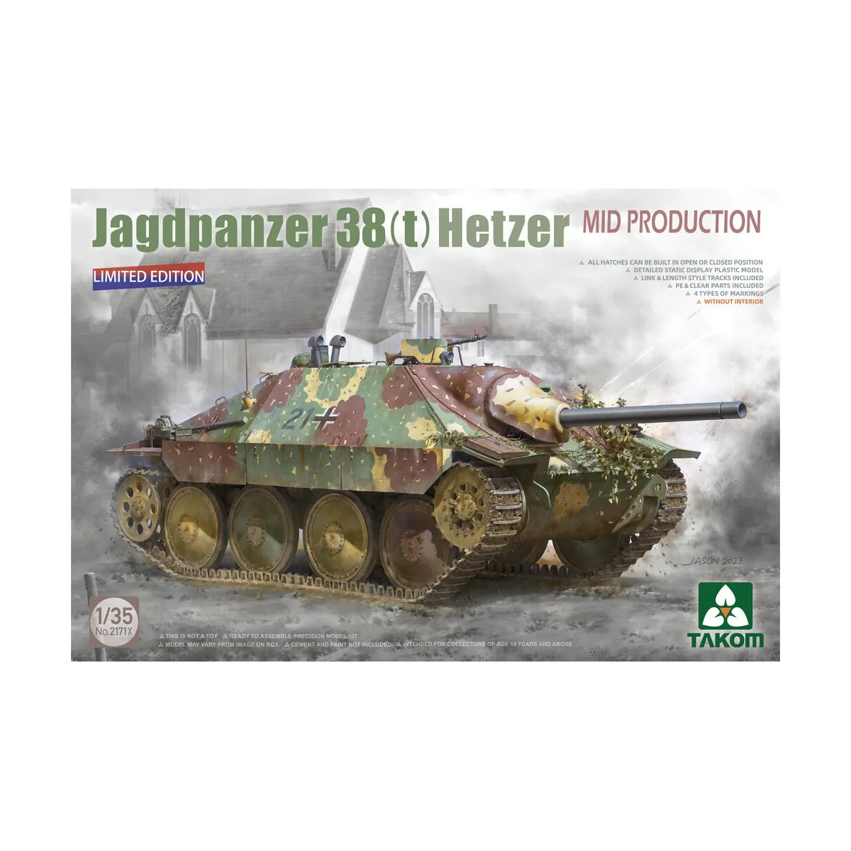 Jagdpanzer 38(t) Hetzer Mid Production (Limited Edition), 1/35 - Ta... Jagdpanzer 38(t) Hetzer Mid Production (Limited Edition), 1/35 - Ta...