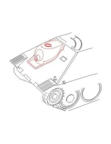 Jagdpanzer 38 Hetzer Gun Mantlet First Type Production für Tamiya B...