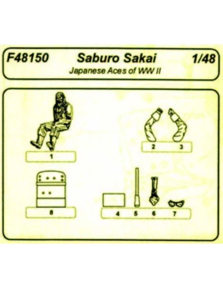 Japanese Aces Saburo Sakai, 1/48 - CMK 129-F48150