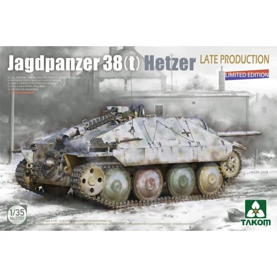 Jagdpanzer 38(t) Hetzer Late Production (Limited Edition) - Takom T...