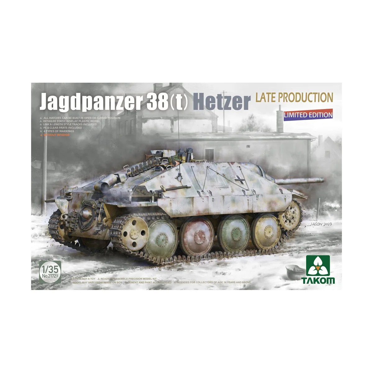 Jagdpanzer 38(t) Hetzer Late Production (Limited Edition) - Takom T...