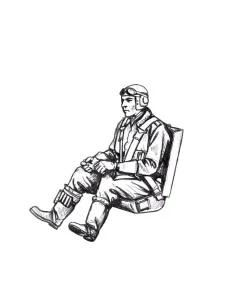 [NO_DESC] Bf 109G German Pilot, seated (for Eduard kits), 1/48 - CM...
