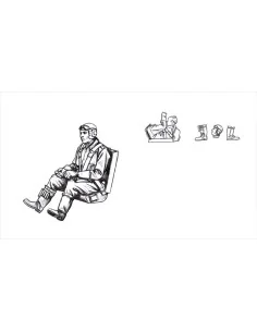 Bf 109G German Pilot, seated (for Eduard kits), 1/48 - CMK 129-F48368 2