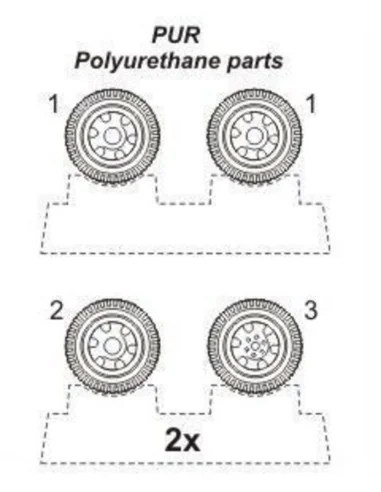 [NO_DESC] Opel Blitz wheels, 1/72 - CMK 129-B72017