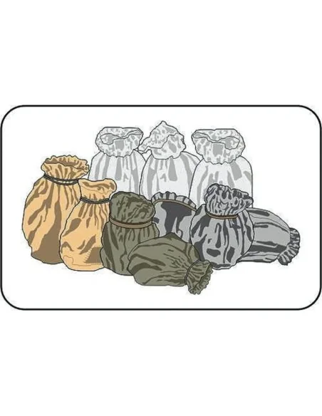 German WWII sacks (10 Stk.), 1/72 - CMK 129-B72039