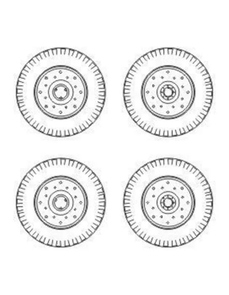 [NO_DESC] Chevrolet C.15A wheels small type 9x16 (Dunlop), 1/72 - C...