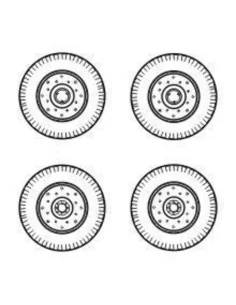 Chevrolet C.15A wheels small type 9x16 (Firestone), 1/72 - CMK 129-...