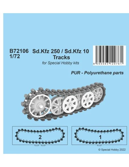 Sd.Kfz 250 Tracks, 1/72 - CMK 129-B72106