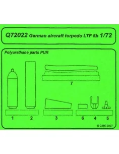 [NO_DESC] German aircraft torpedo LTF 5b, 1/72 - CMK 129-Q72022