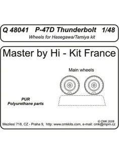 [NO_DESC] P-47D Thunderbolt wheels für Tamiya und Hasegawa Bausatz,...