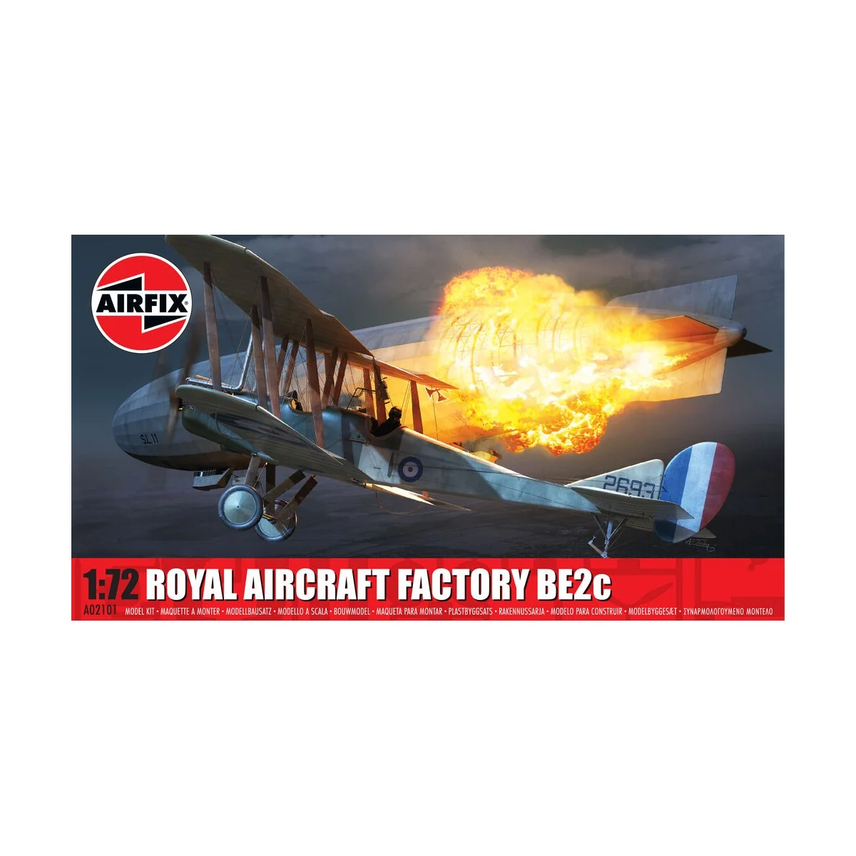 Royal Aircraft Factory BE2c, 1/72 - Airfix A02101 Royal Aircraft Factory BE2c, 1/72 - Airfix A02101